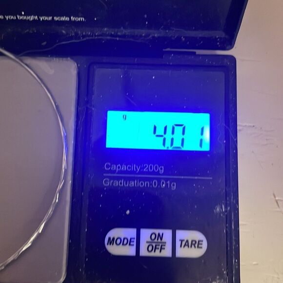 Retro 1990s 7.5” polished silver tone diamond etched stackable bangle bracelet - Picture 10 of 10